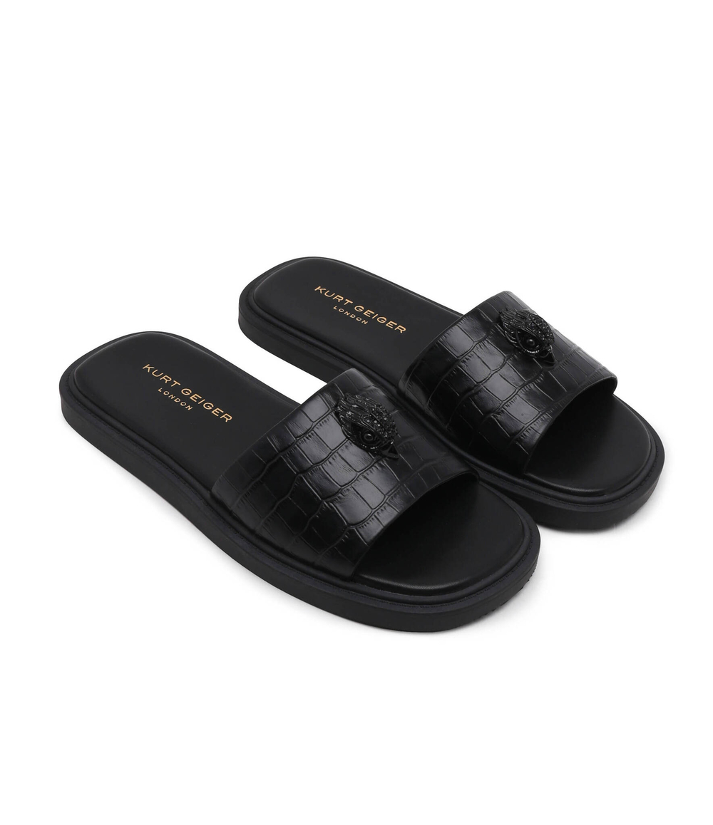 Кожаные шлепанцы oscar Kurt Geiger - черный(8912100149)