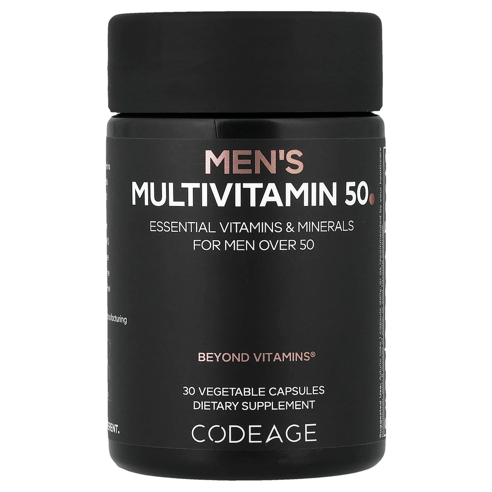 Codeage, Мультивитамины для мужчин, 50, 30 растительных капсул