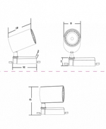 Светильник на штанге Maytoni Vuoro TR029-3-30W3K-B