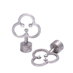 Наконечники "Трефа" d16 мм, цвет хром матовый