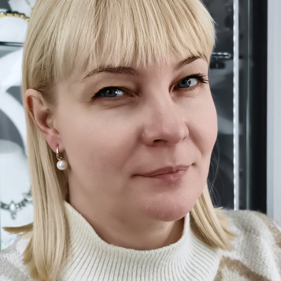 Серьги Fiore Luna WHITE PEARL ABE29654-01 G