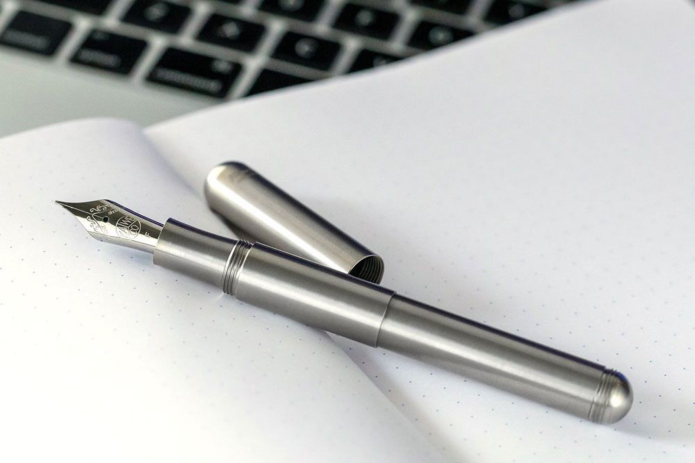 Ручка перьевая Supra в стальном корпусе с пером EF 0.5 мм (10001781) 2