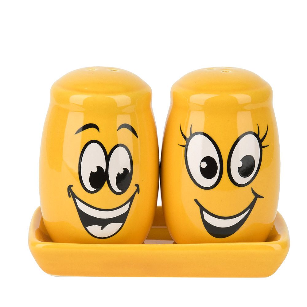 Набор для специй солонка/ перечница " " 11*6*8,5см. (на керамической подставке) (керамика)