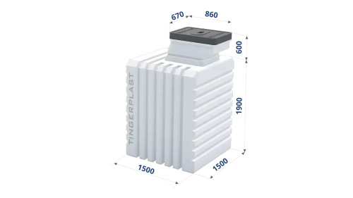 Погреб Т 1500 Тингард(150x150x240см;430кг;) - арт.555899