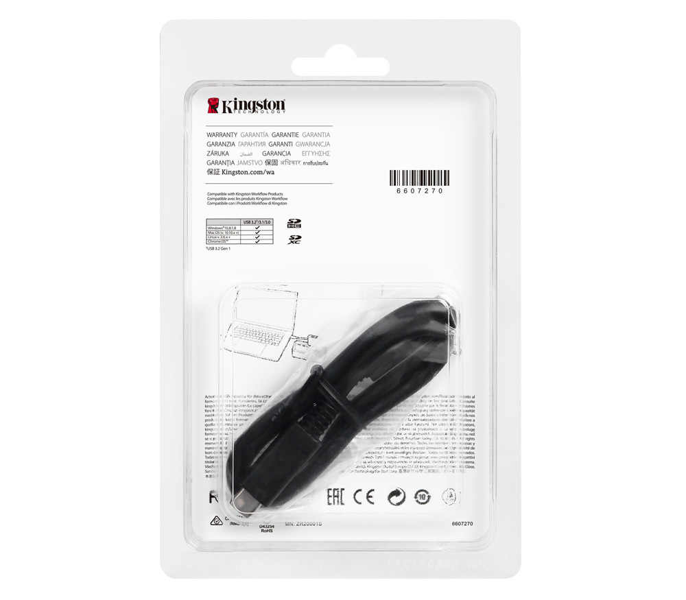 Kingston Workflow WFS-SD карт-ридер SD с поддержкой UHS-II