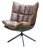 Дизайнерское кресло HUSK DC-1565F коричневое/серое (BROWN/grey)