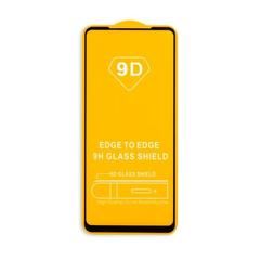 Защитное стекло 9H полный клей Full Glue для Samsung Galaxy A21 / A21s (Черная рамка)