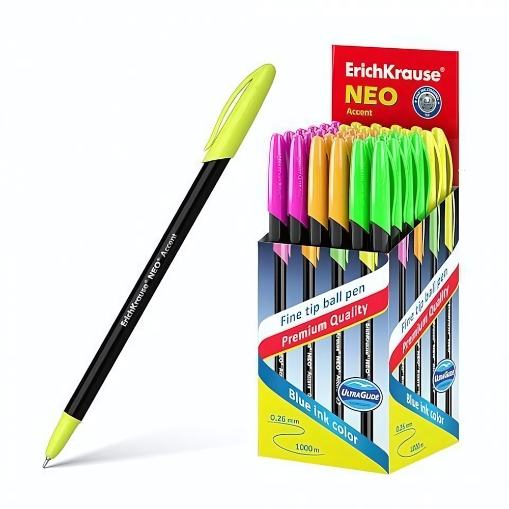 Ручка шариковая 0,7 мм, синий "Neo Accent" (ErichKrause)