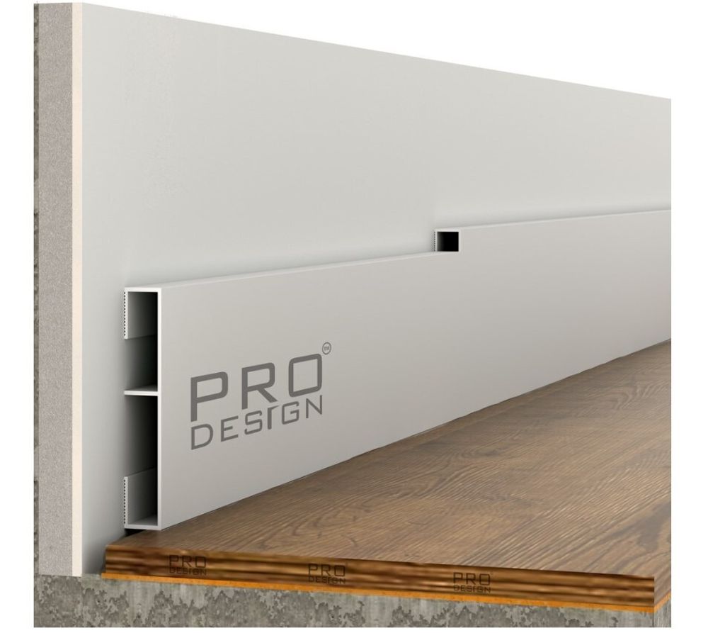 Вставка в плинтус Pro Design 1965 грунт под покраску, 2700x12x70 мм