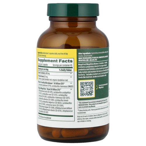 MegaFood, MegaFlora,  Women's Probiotic , 90 Capsules