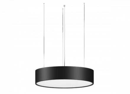Подвесной светодиодный светильник,  30W,  2600Lm,  3000К,  D400мм,  черный