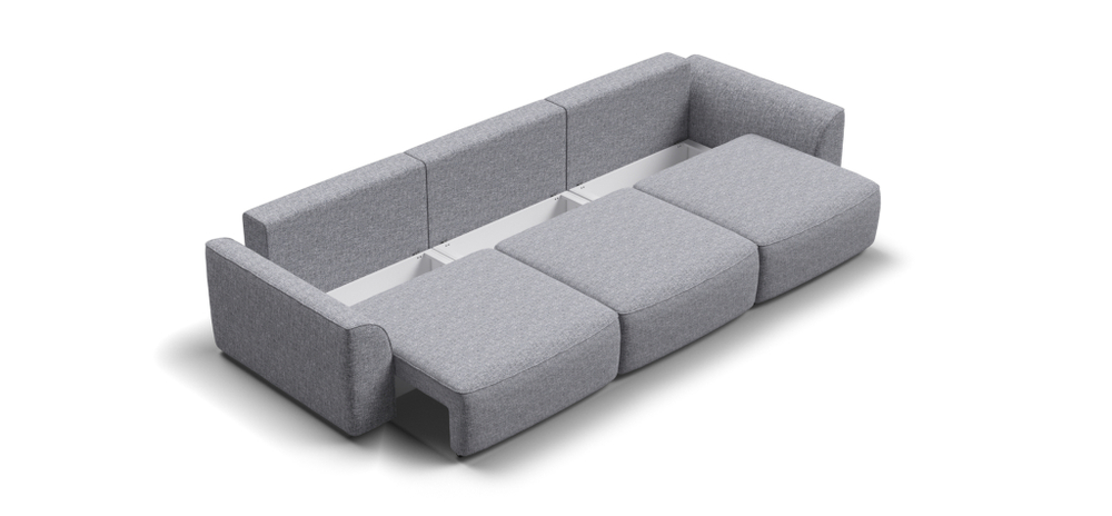 Диван Кинг Макс Рогожка Венто серый