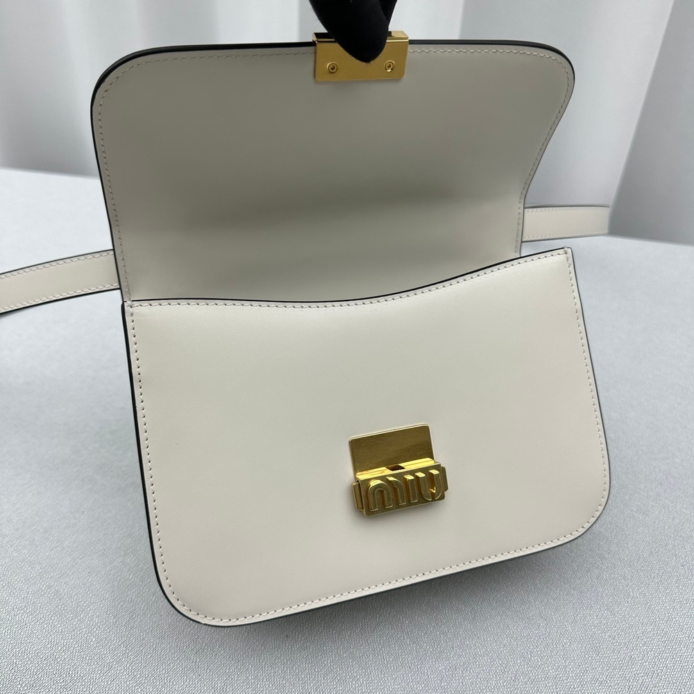Miu Miu Leather Shoulder Bag 20 cm