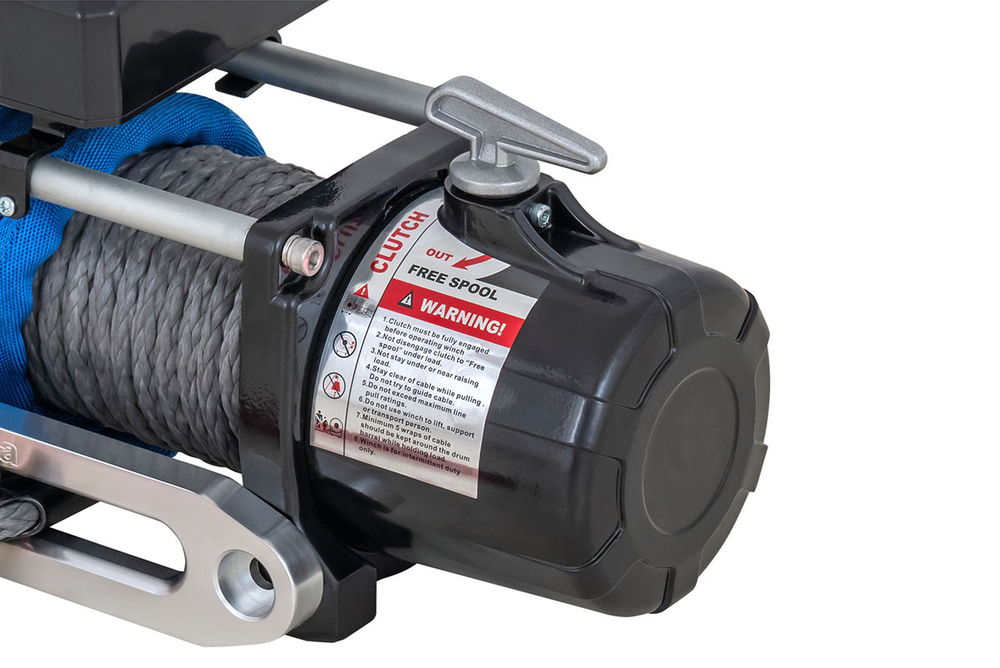 Лебёдка автомобильная электрическая 12V Magnum 12000 lbs 5443 кг (синтетический трос)