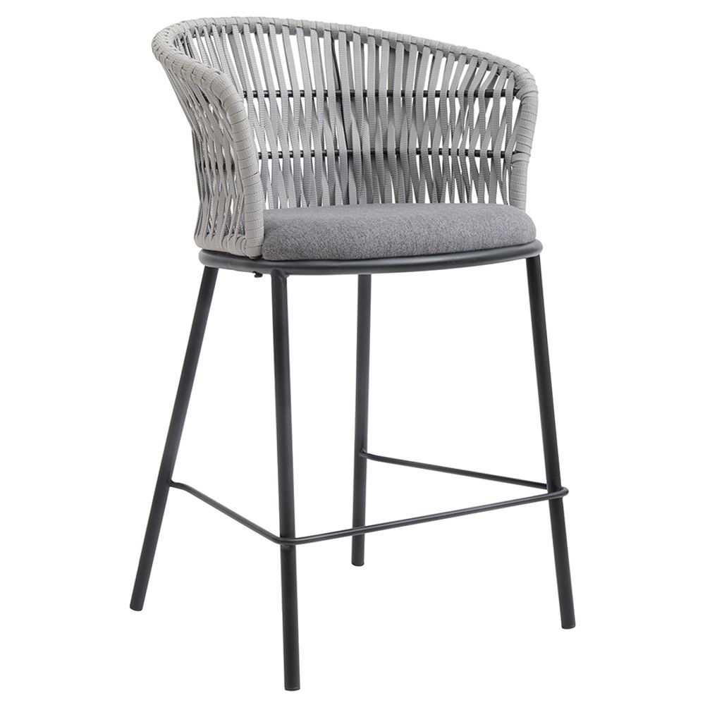 Стул полубарный Haugen, темно-серый/светло-серый