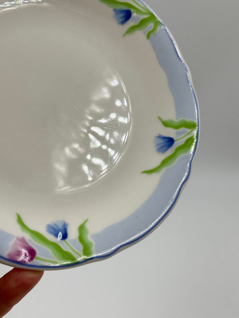 Тарелка 16см с голубой каймой Givenchy by Yamaka