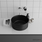 Раковина матовая Grossman GR-3025ВМ черный