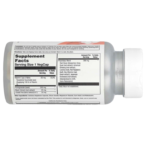 Natural Balance, Ladies Choice, формула с фитоэстрогеном для поддержки в период менопаузы, 60 вегетарианских капсул