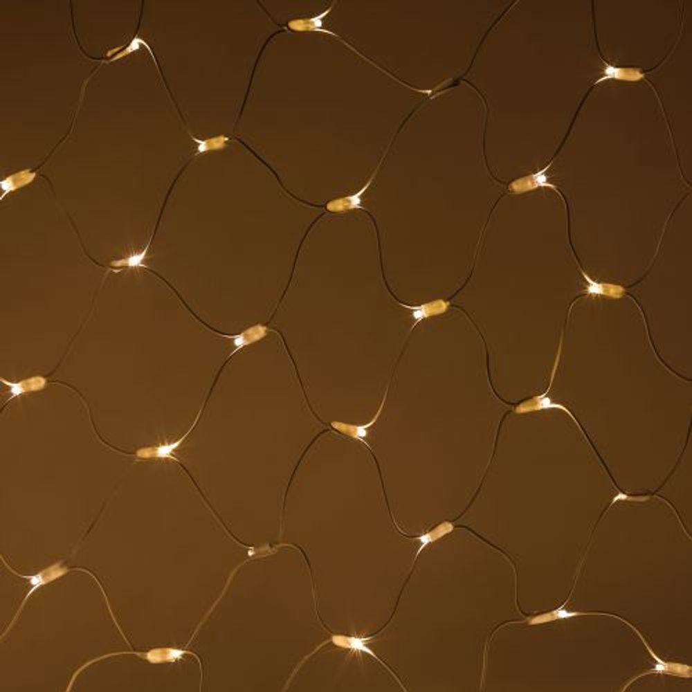 Гирлянда светодиодная "Сеть" ERAPS-SKW1 2х3м 300LED тепл. бел. провод бел. каучук Эра Б0051896