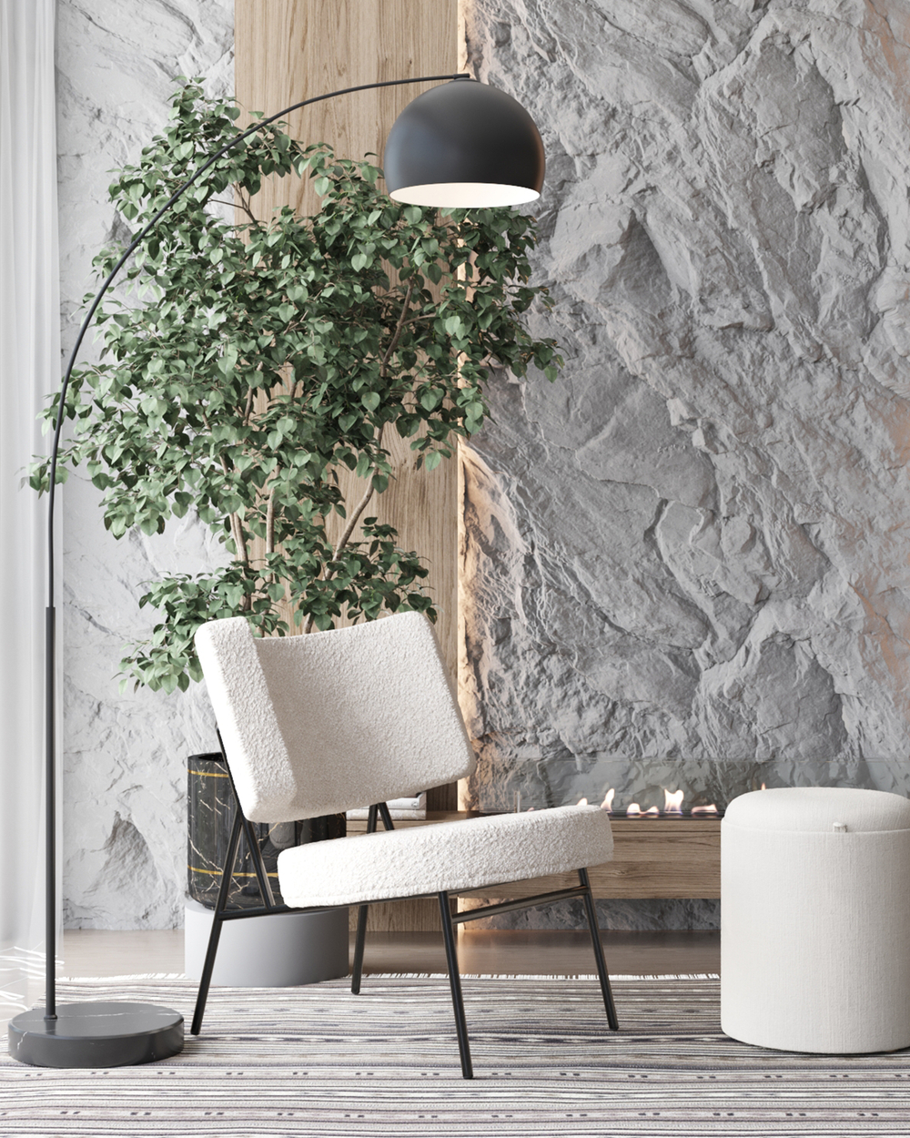 Торшер Moderli V10992-F Arco