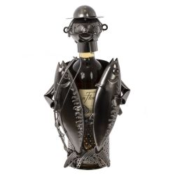 GAEM Подставка для бутылки "Рыбак", L16 W11 H21 см