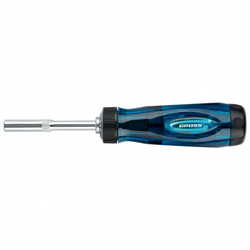 Отвертка реверсивная с удлинителем, трещотка 72 зуба, 12 шт, сталь S2 Gross