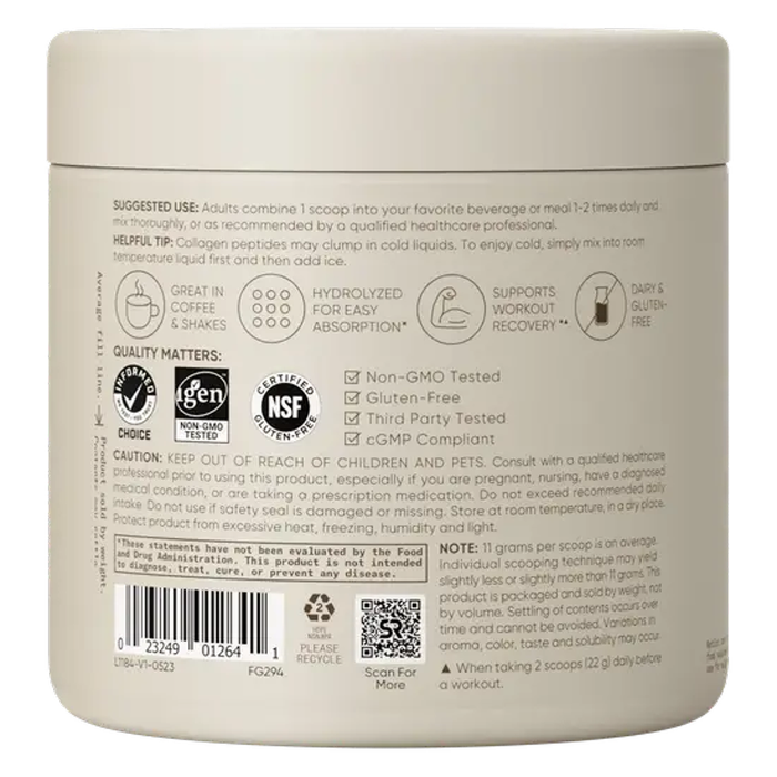 Пептиды коллагена без вкуса, Collagen Peptides Unflavored, Sports Research, 110,6 г. 2