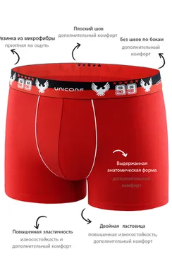 Мужские трусы BB12 Красный