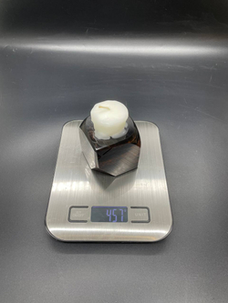 Подсвечник обсидиановый скругленный