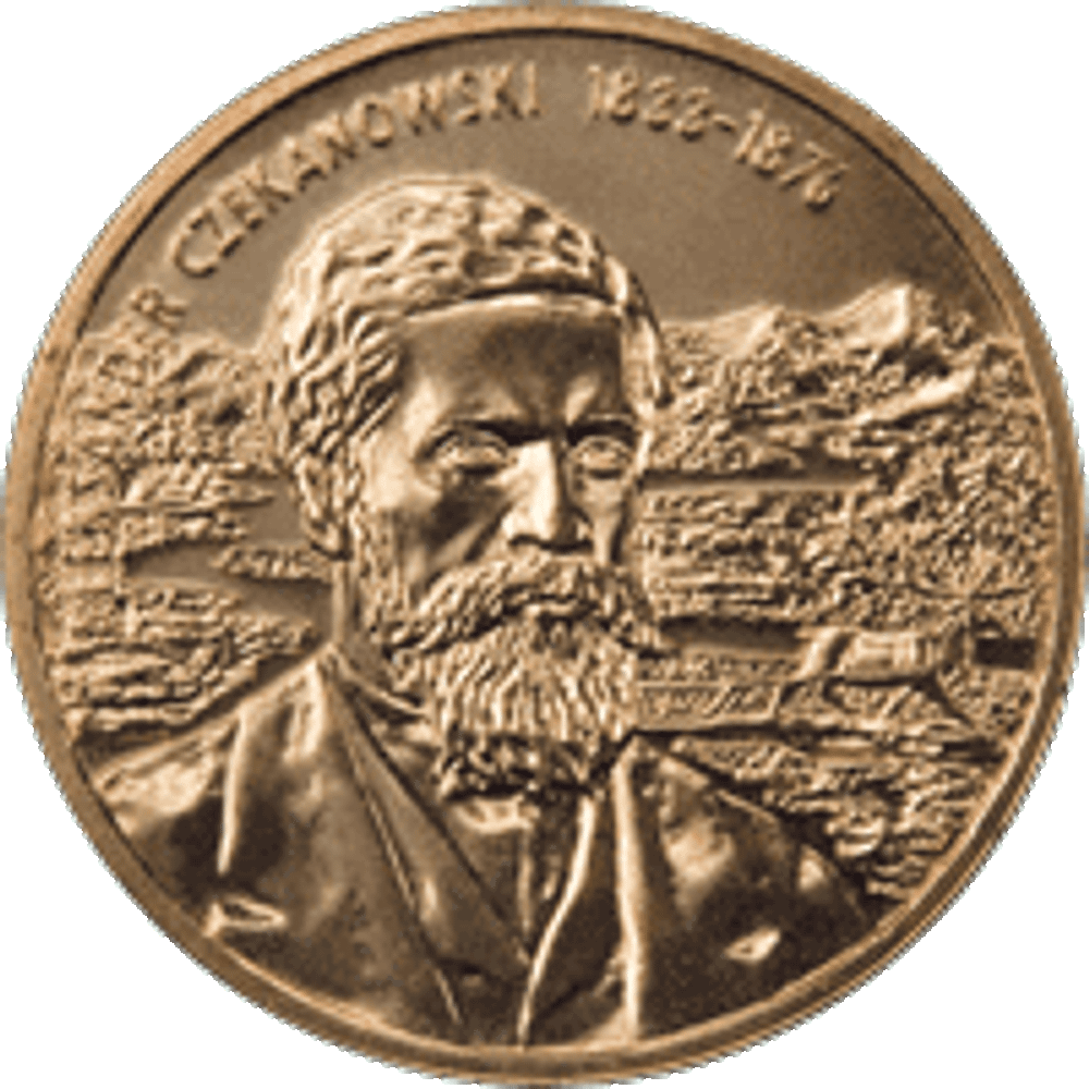2 злотых 2004 год, Польша. Александр Чекановский (1833-1876). Путешественники и исследователи. UNC