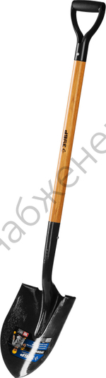 ЗУБР Профи-10, 290 х 210 х 1200 мм, полотно 1.7 мм закалено, черенок из дуба высш. сорта с рукояткой, тип ЛСГ, штыковая лопата, Профессионал (4-39530