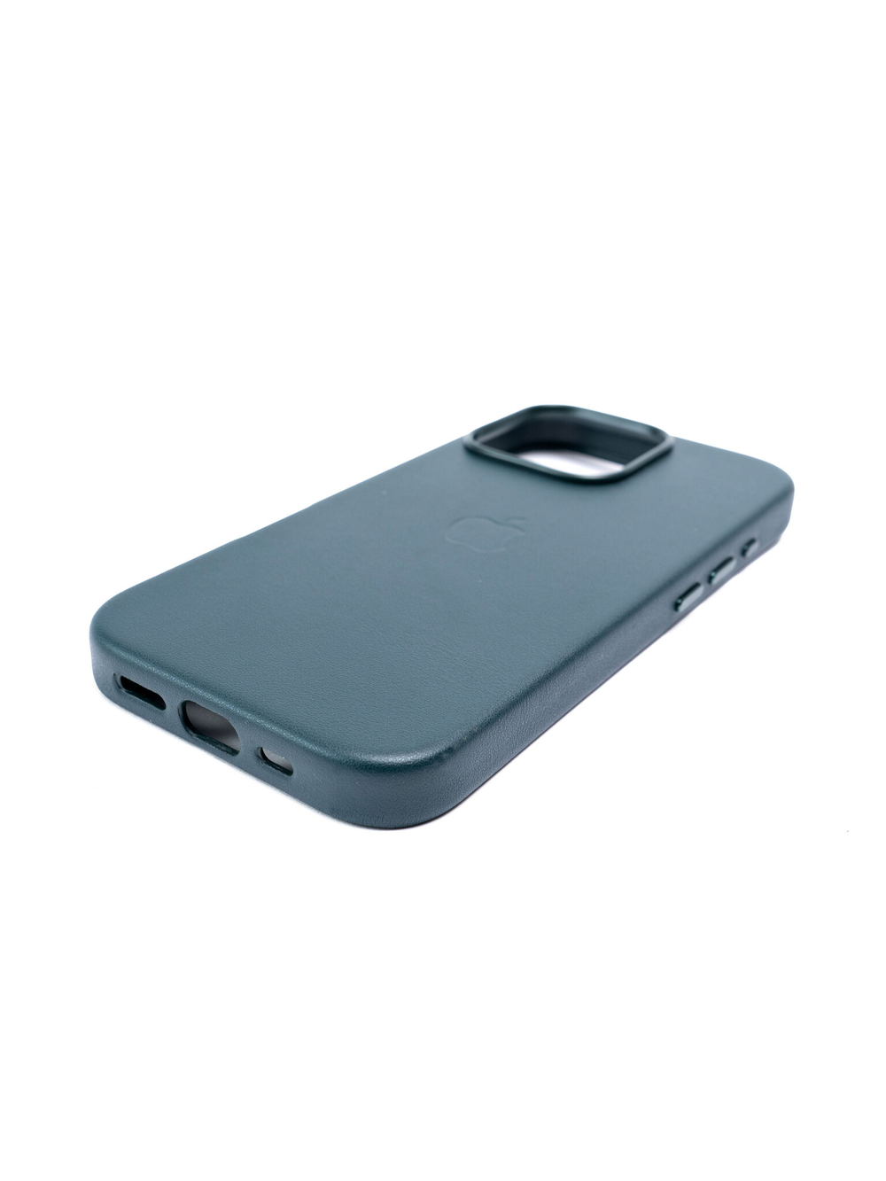 Кожаный чехол Leather Case iPhone 16 Pro Зеленый