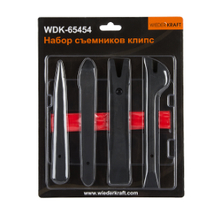 WDK-65454 Набор съемников для панелей интерьера автомобиля, 4 предмета