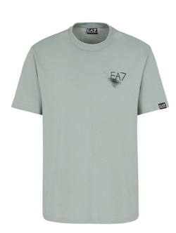 Мужская теннисная футболка EA7 Man Jersey - зеленый