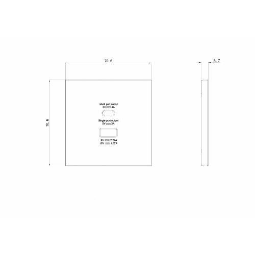Накладка для розеток USB A+C, матовый изумруд, серия R98