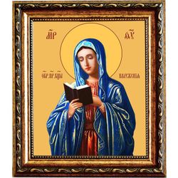 Калужская икона Божьей Матери на холсте.