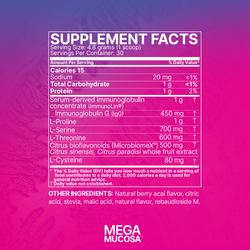 MegaMucosa 144,5 г Berry Acai Flavored Microbiome Labs
