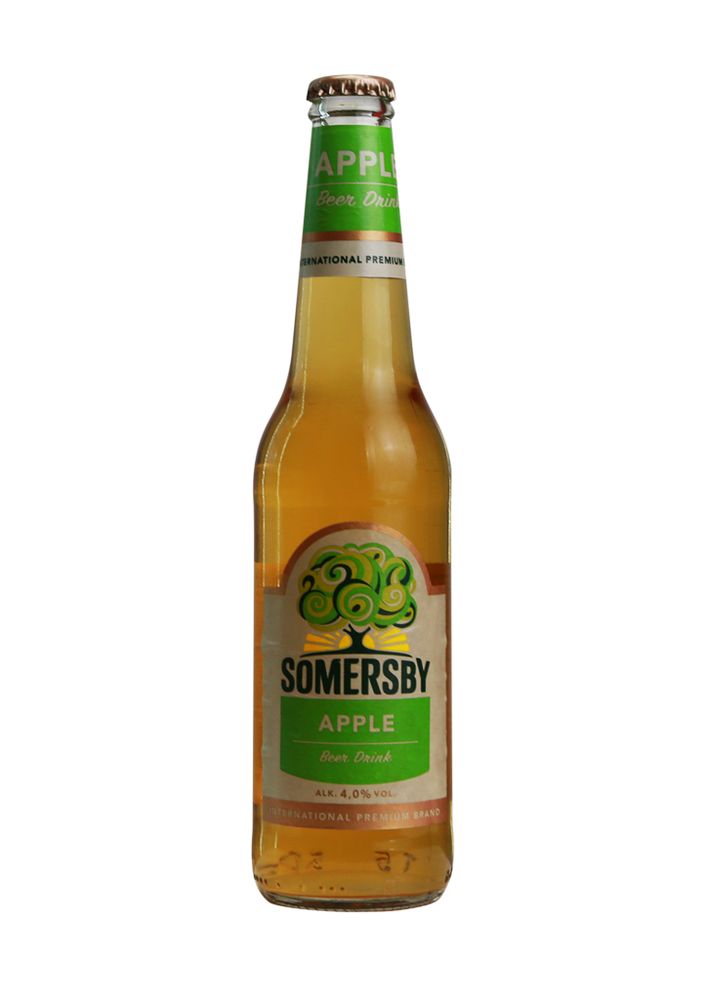 Пивной напиток Somersby Apple 4% 0,4л ст/бутылка