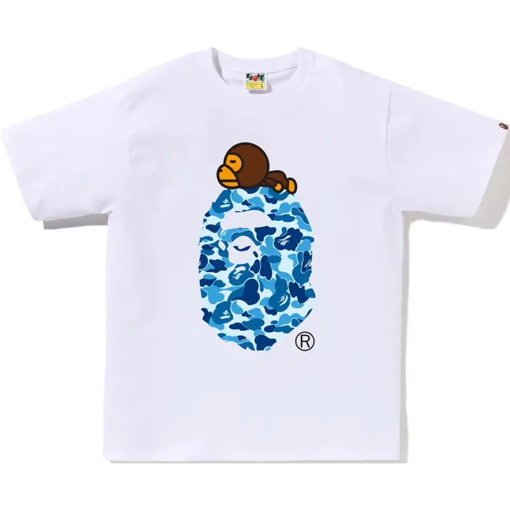 A Bathing Ape Abc Camo Milo On Big Ape Tee