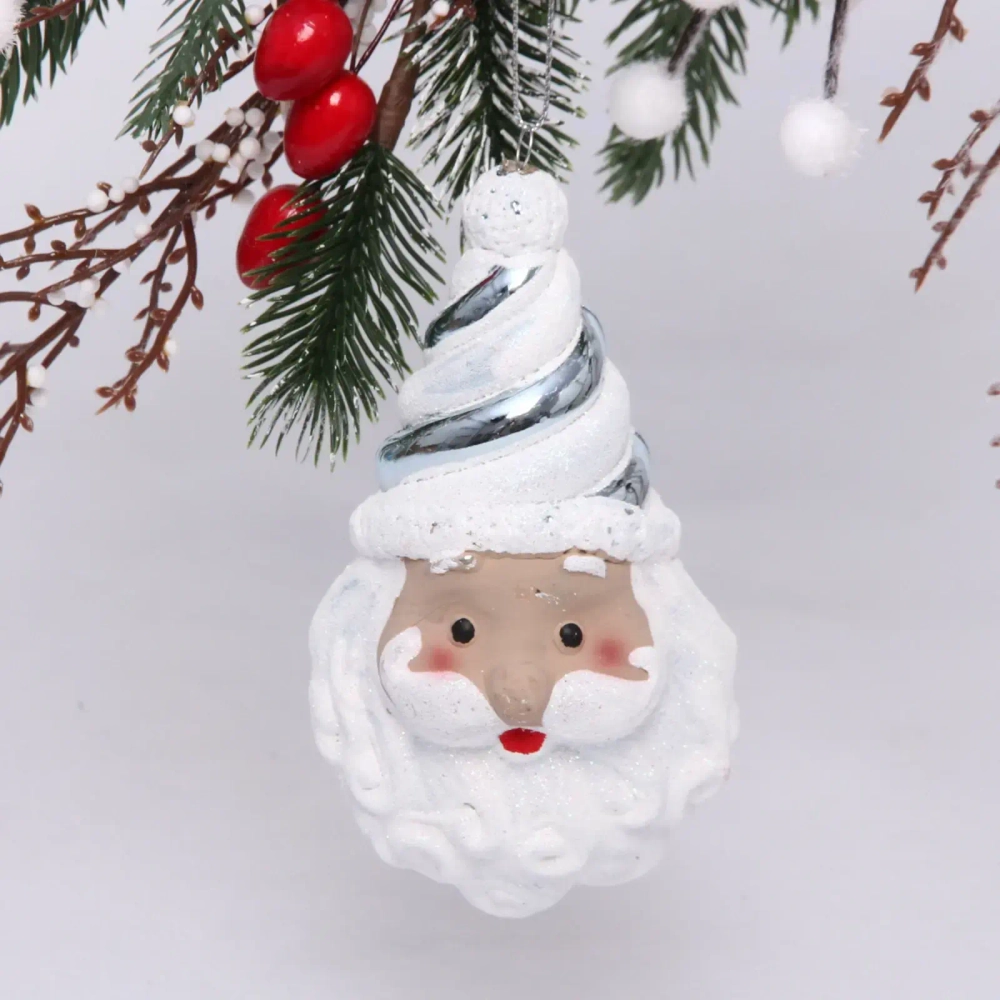 Ёлочная игрушка «Сказочный Дед Мороз» 7*5,5*12 см, голубой