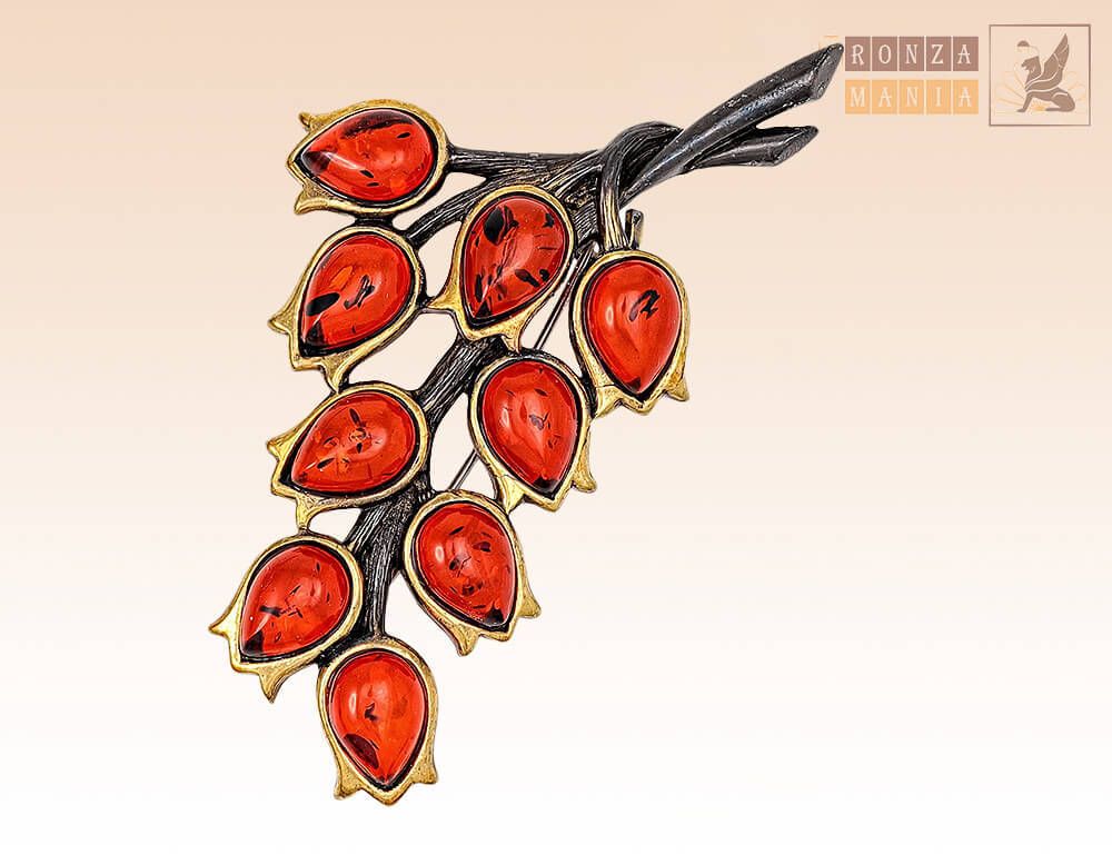 брошь Ландыши