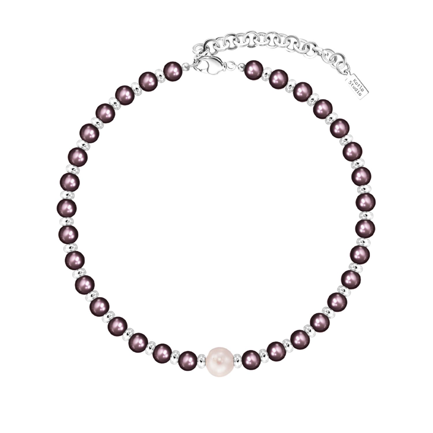 Колье It's a match Silver-Burgundy Necklace