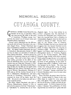 Memorial record of the county of Cuyahoga and city of Cleveland, Ohio. Part 1 | Lewis Publishing