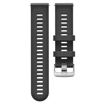 Ремешок Quick Release 22 мм силиконовый для Garmin Forerunner 255 / 265 / 745, Venu 2, Vivoactive 4 быстросъемный (Черный)