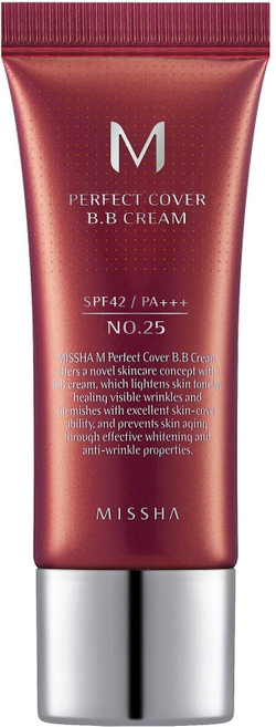 Тональный BB крем MISSHA М Perfect Cover "Идеальное покрытие" SPF42/PA+++  тон 25, 20 мл