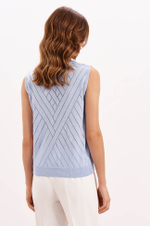 23252 Топ женский (серо-голубой)