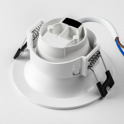 012126 Рамка (светильник) PVC д/LED-модулей 941хх и LED-ламп D50мм LEVIGO ROUND БЕЛЫЙ