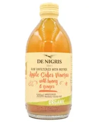 De Nigris Organic Apple Cider with Honey 500 ml | Яблочный уксус с мёдом