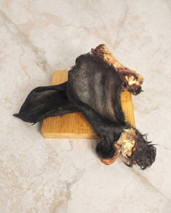 Ухо телячье с шерстью