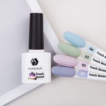 Гель-лак ADRICOCO French dessert №01 - йогуртовый макарон (8 мл.)